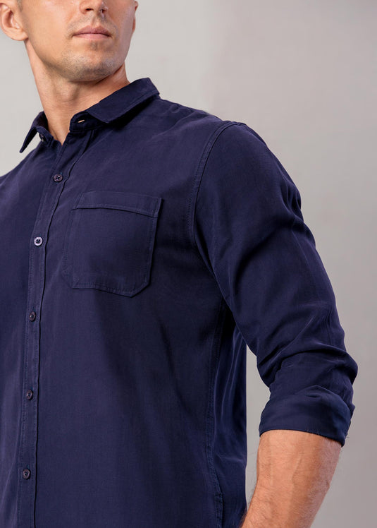 Party Wear L/S Shirt (Deep Purple)