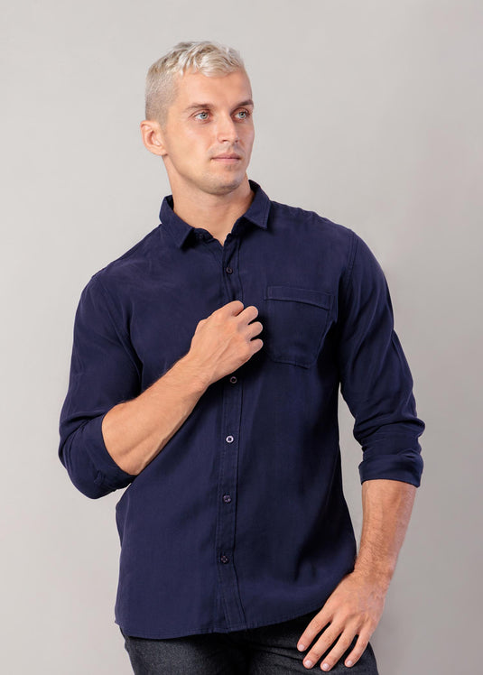 Party Wear L/S Shirt (Deep Purple)