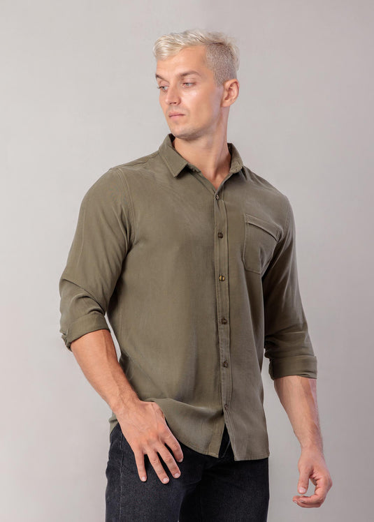 Party Wear L/S Shirt (Deep Purple)