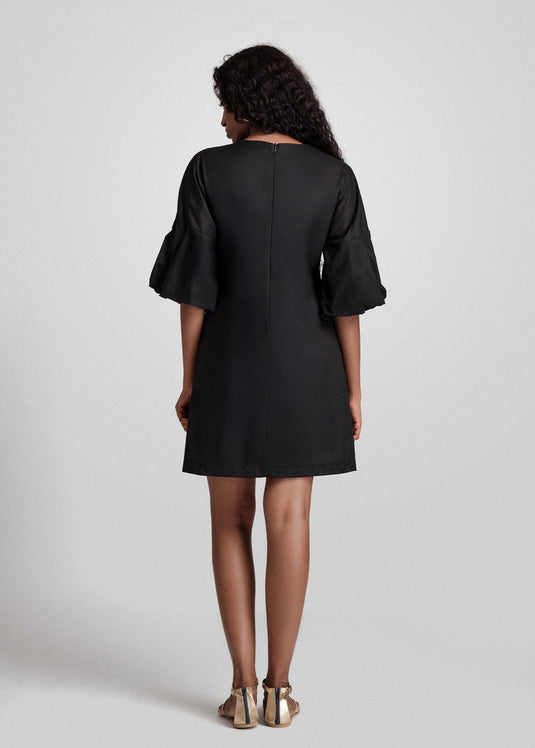 Short Dress With Sleeve Detail