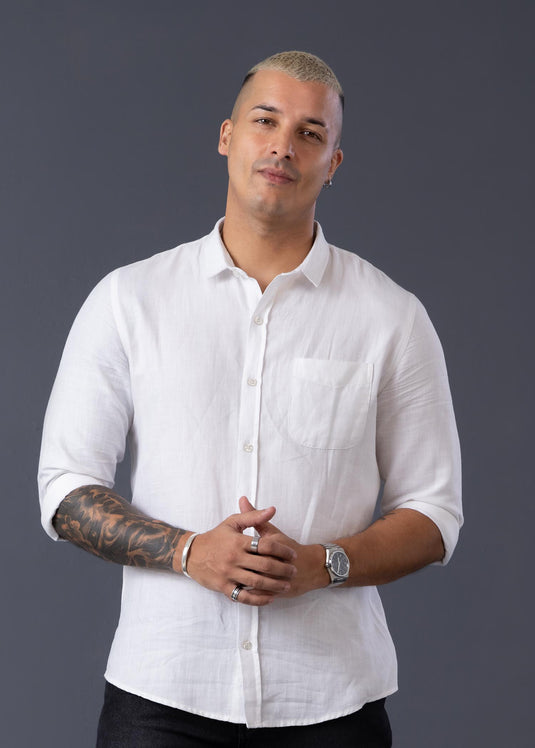 Casual Wear Linen L/S Shirt