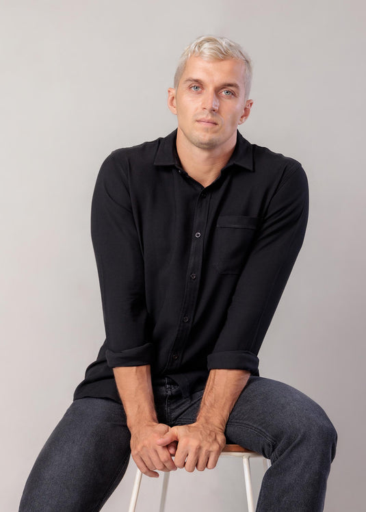 Party Wear L/S Shirt (Deep Purple)