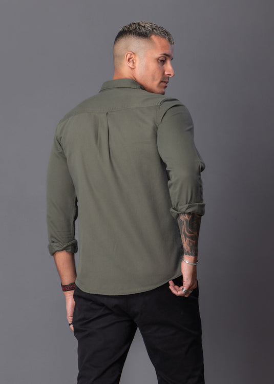 Casual Wear Double Pkt L/S Shirt