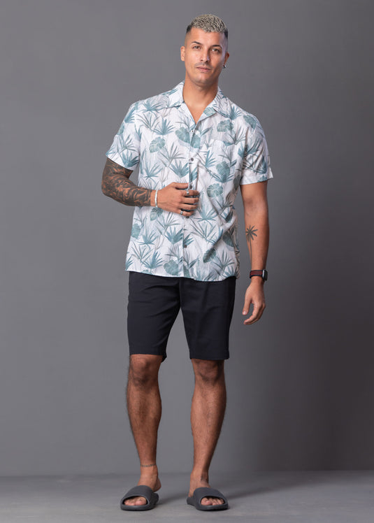 Casual Wear Printed Cuban Collar S/S Shirt