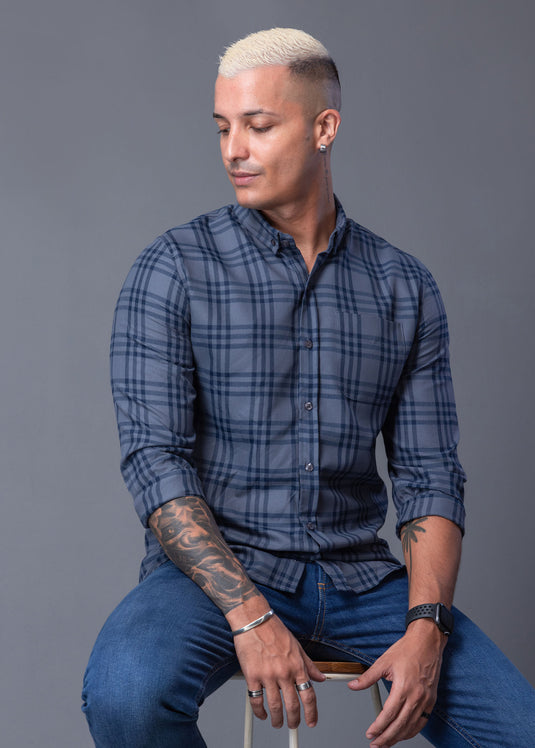 Casual Wear Check L/S Shirt