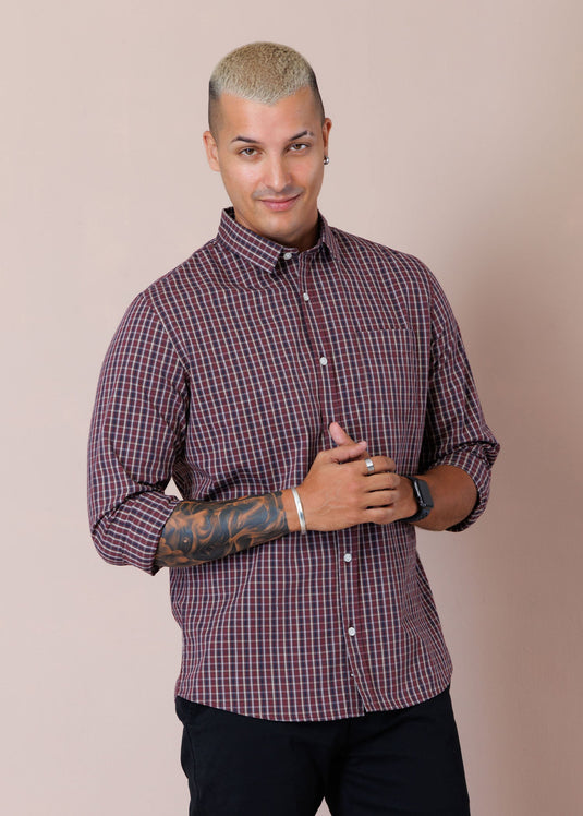 Casual Wear Check L/S Shirt