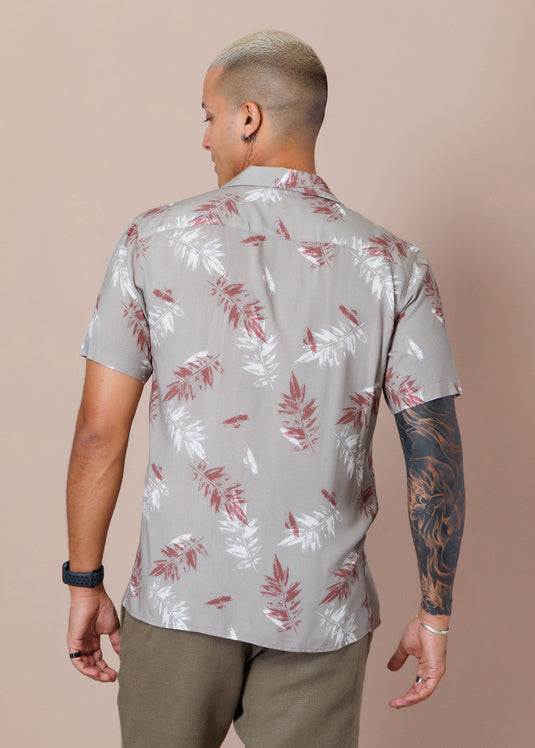 Casual Wear Cuban Collar S/S Shirt