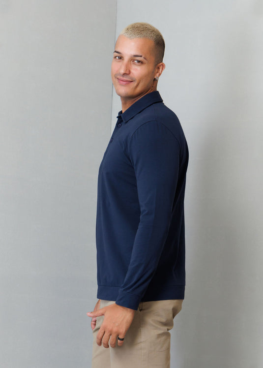 Casual Wear Self collar L/S T-shirt