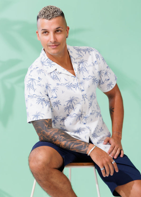 Casual Wear Cuban Collar S/S Shirt