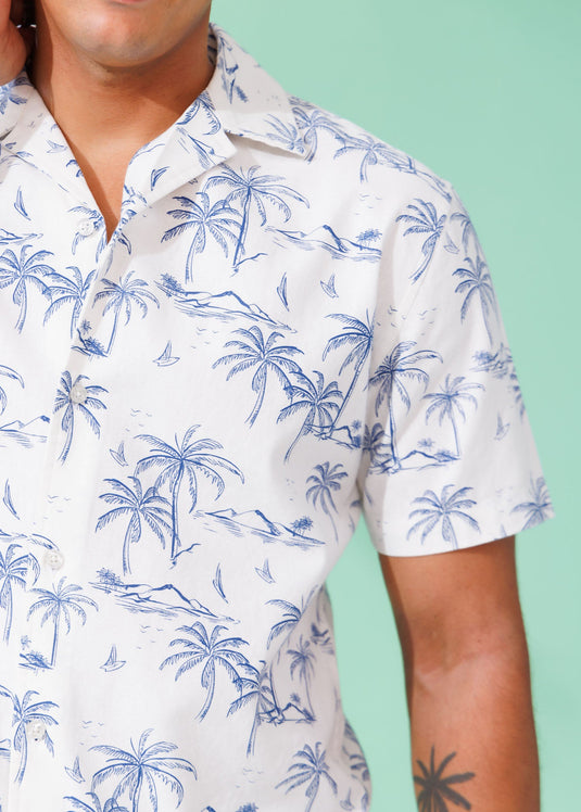 Casual Wear Cuban Collar S/S Shirt