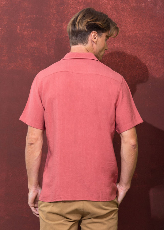 CUBAN COLLAR S/S SHIRT