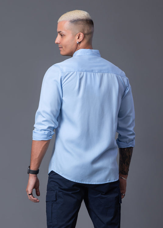 Detailed L/S Shirt With Flap PKT