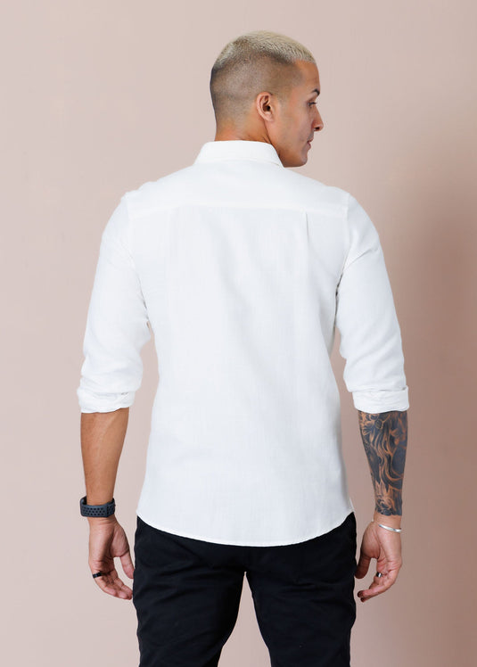 Detailed Linen L/S Shirt
