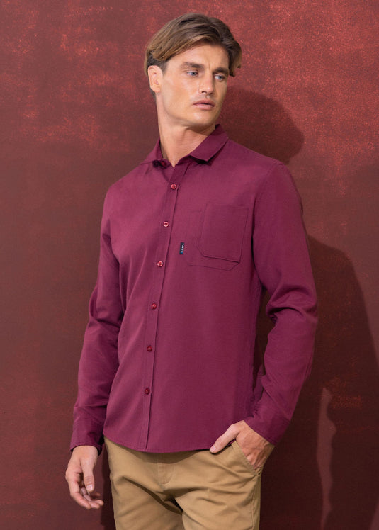 CASUAL WEAR DOUBLE  PKT L/S SHIRT
