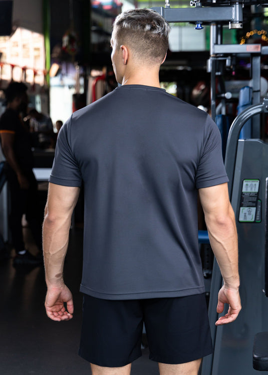 Active Wear T-shirt With  Front Contrast