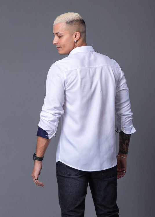 Contrast Detailed L/S Shirt