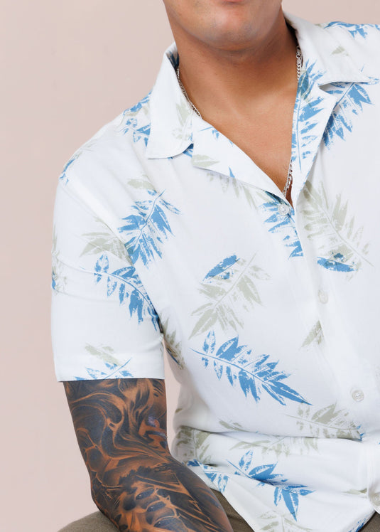 Casual Wear Cuban Collar S/S Shirt