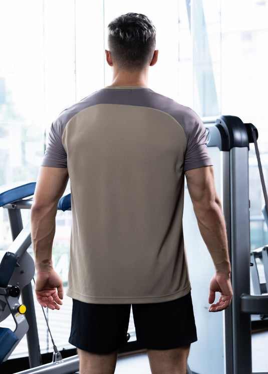 Active Wear T-shirt With Front Panel