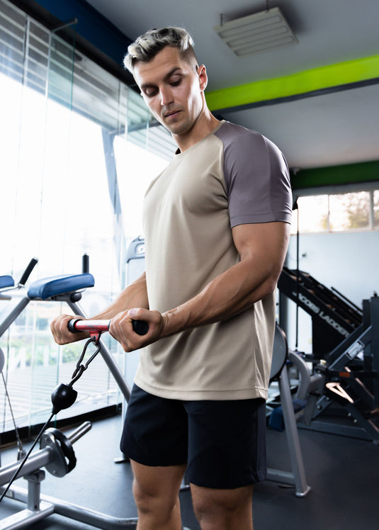 Active Wear T-shirt With Front Panel