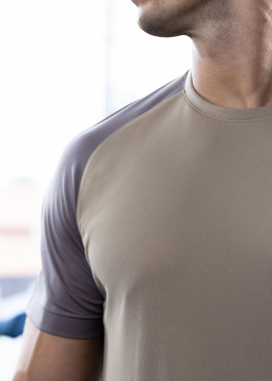 Active Wear T-shirt With Front Panel