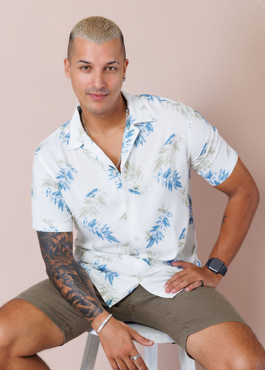 Casual Wear Cuban Collar S/S Shirt