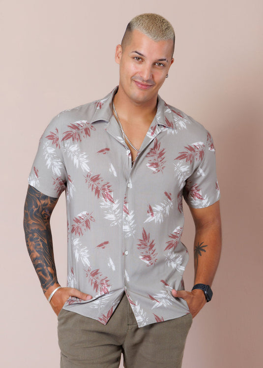 Casual Wear Cuban Collar S/S Shirt