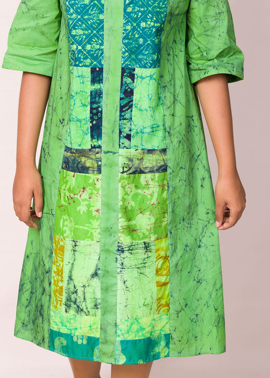 Mix Patchwork Batik Dress