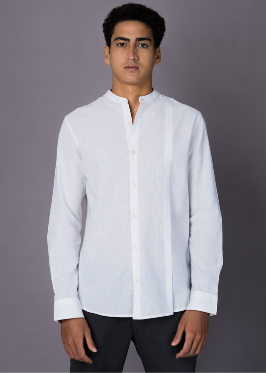 Pleat Detailed L/S shirt