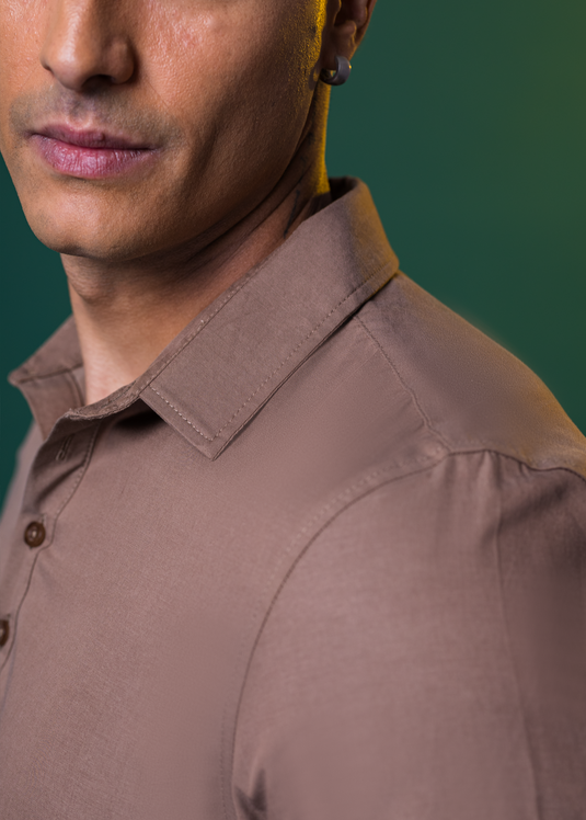 Party Wear Half Placket L/S Shirt