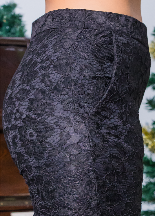 Basic Lace Pant With Elasticated Back