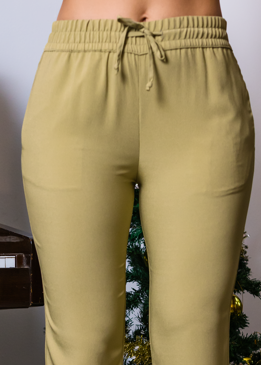 Basic Draw Cord Pant With Side Pockets