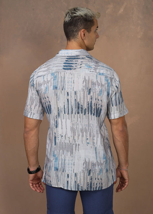 CASUAL WEAR CUBAN  COLLAR  S/S SHIRT