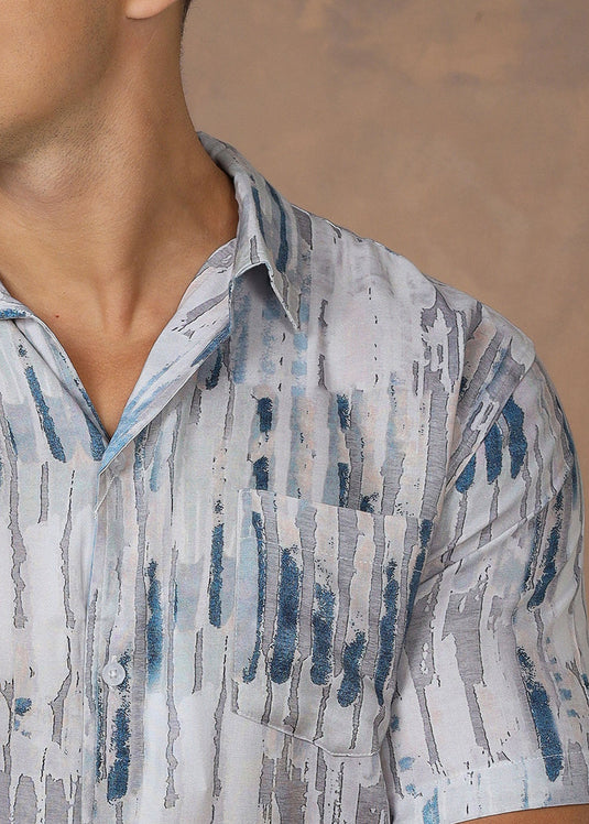 CASUAL WEAR CUBAN  COLLAR  S/S SHIRT