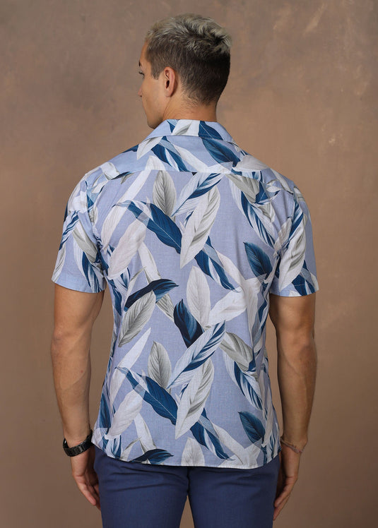 CASUAL WEAR CUBAN  COLLAR  S/S SHIRT