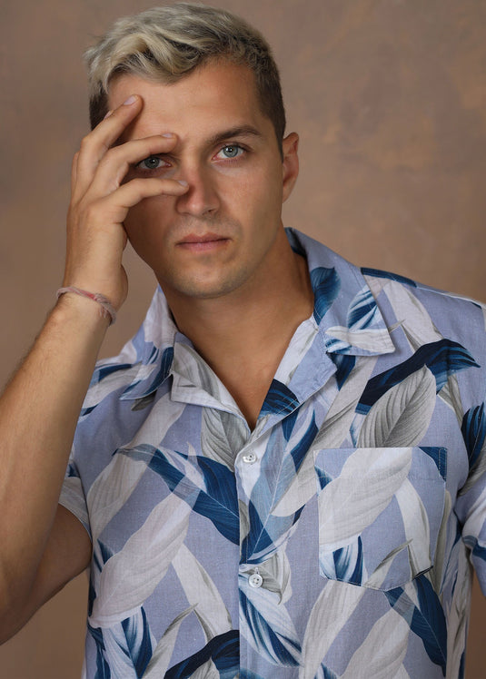 CASUAL WEAR CUBAN  COLLAR  S/S SHIRT