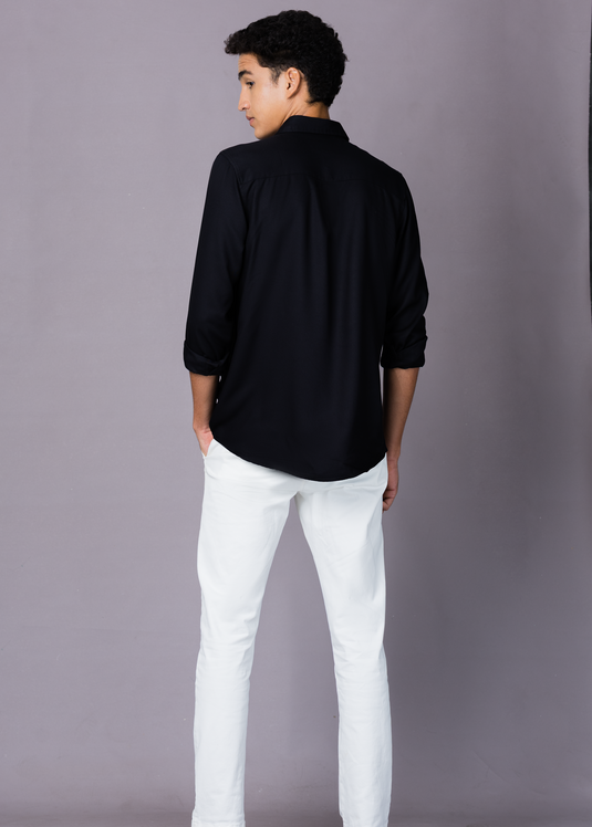 Regular patch pocket shirt L/S
