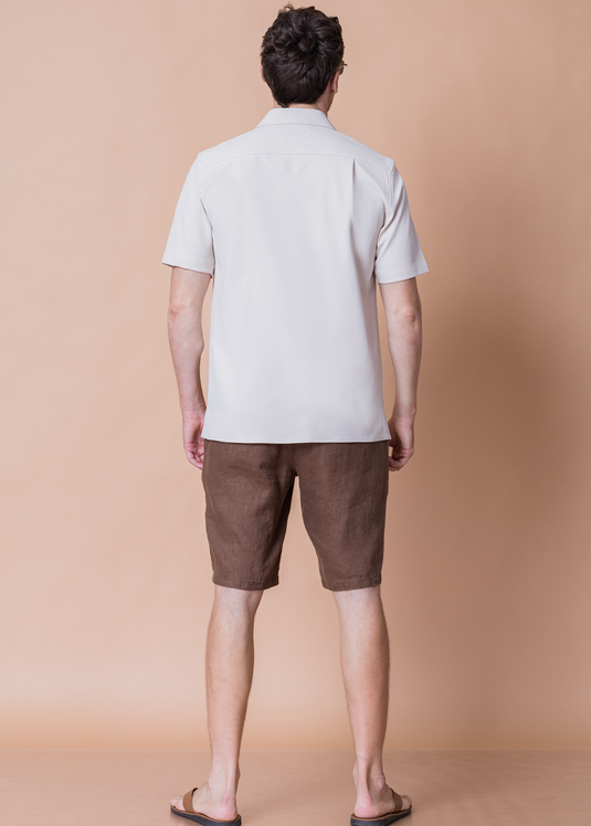 Casual Wear Waffle Short Sleeve Shirt