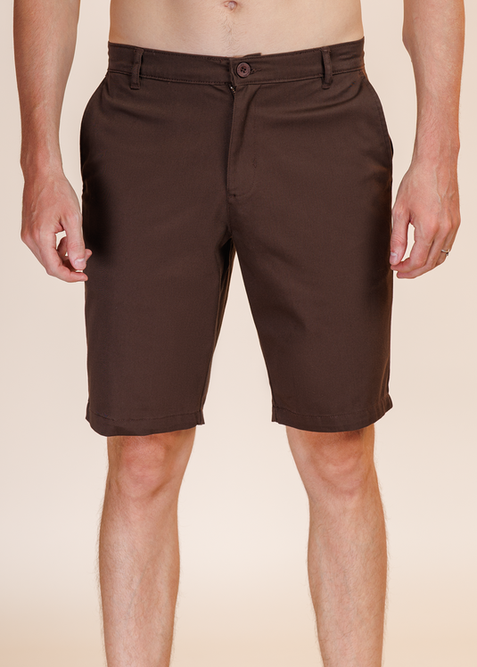 TWILL FLAT FRONT SHORT