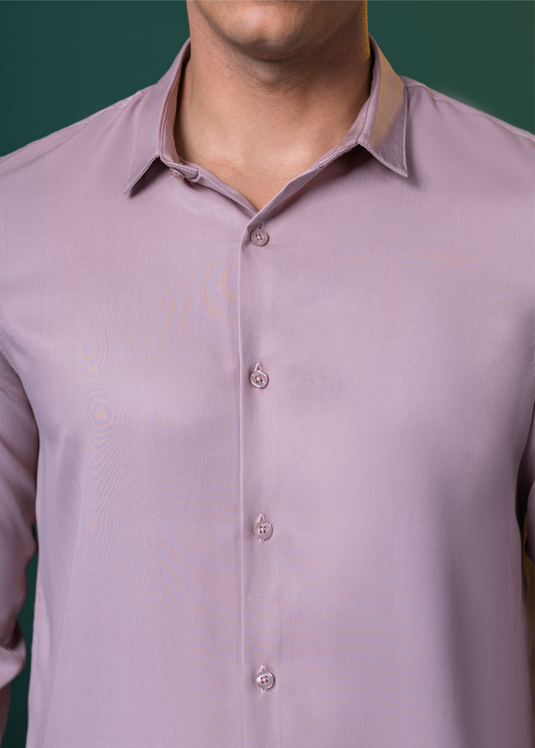 Party Wear Straight Hem L/S Shirt