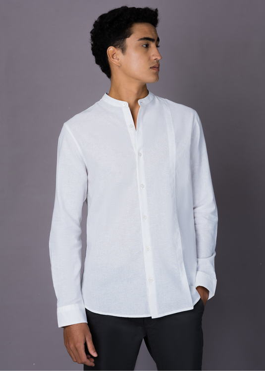 Pleat Detailed L/S shirt