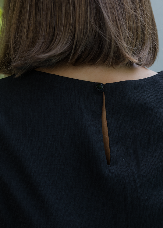 Round neck basic crop top