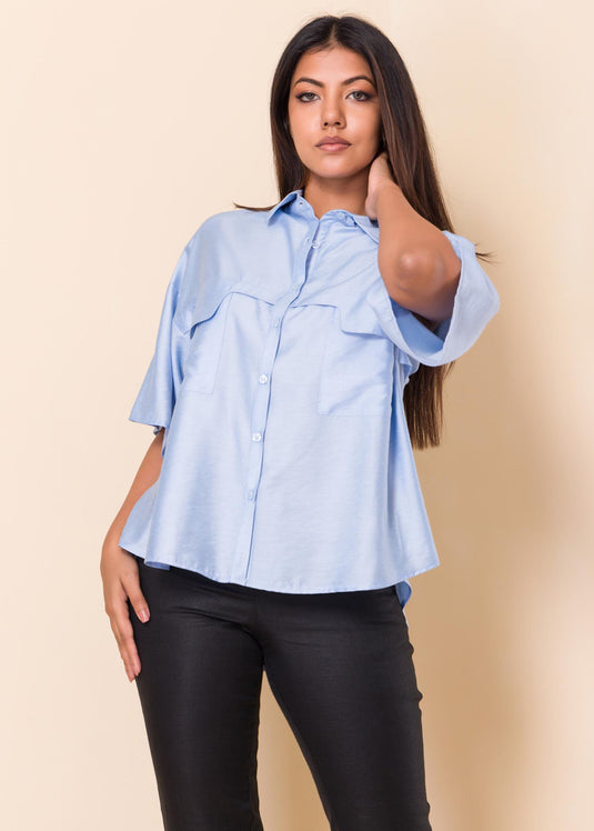 Blouse With Flap Detail
