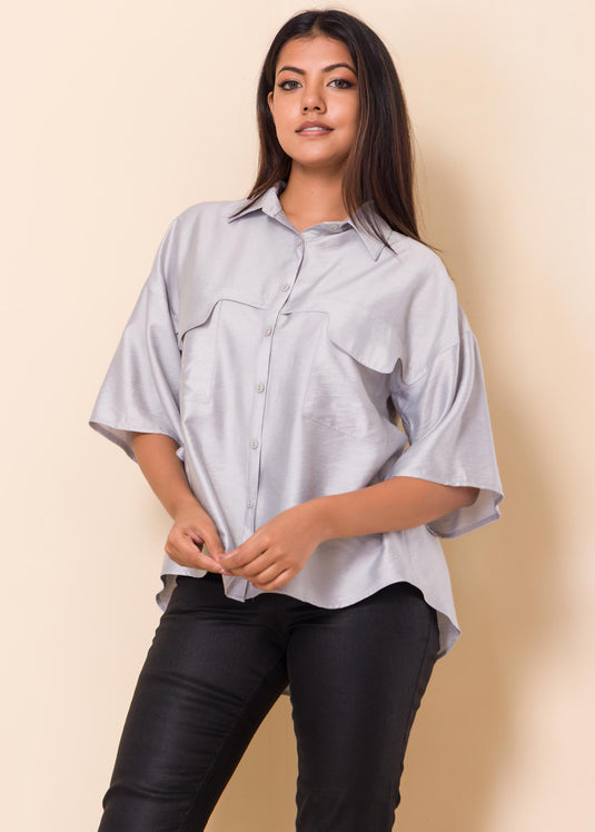 Blouse With Flap Detail