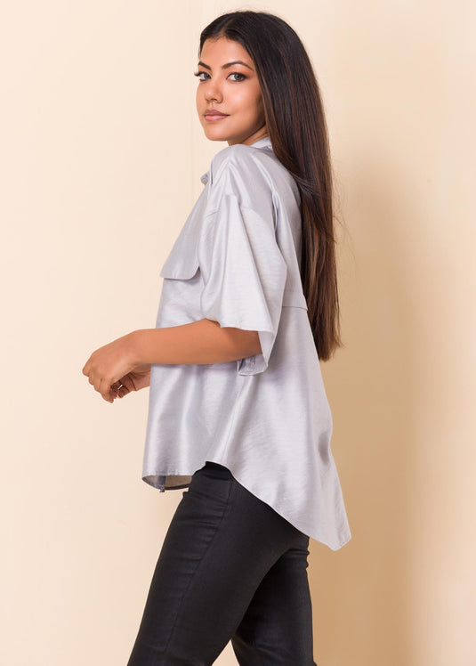 Blouse With Flap Detail