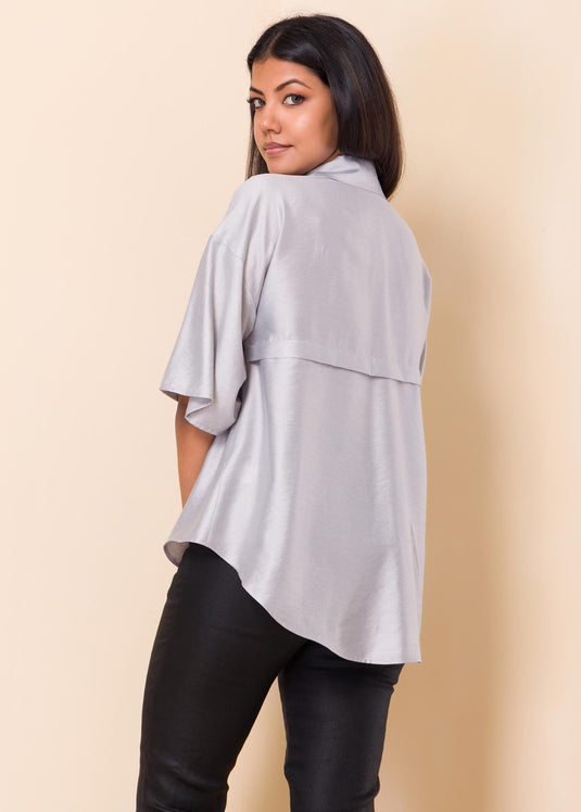 Blouse With Flap Detail