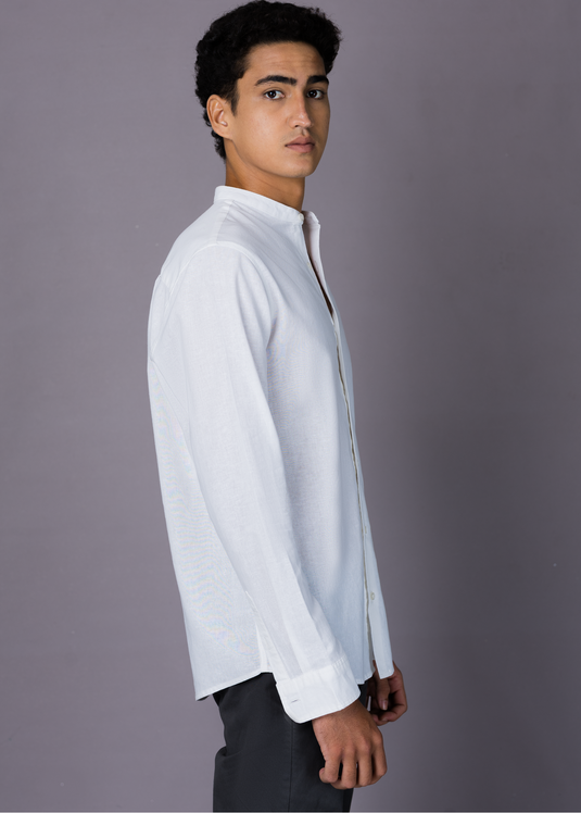 Pleat Detailed L/S shirt