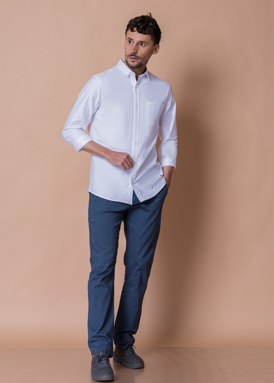 Casual Oxford Long Sleeve Shirt