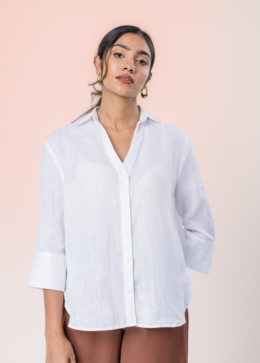 Basic Linen Blouse