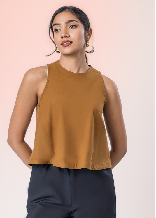 Sleeveless Basic Crop Top