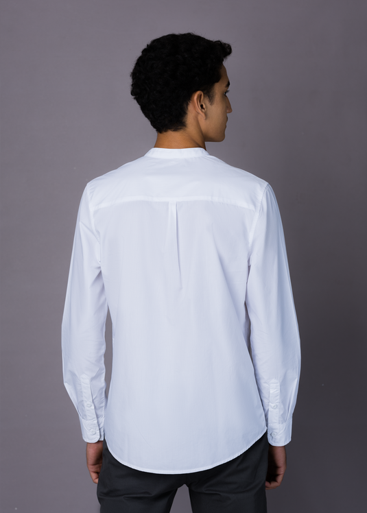 Mao collar shirt L/S